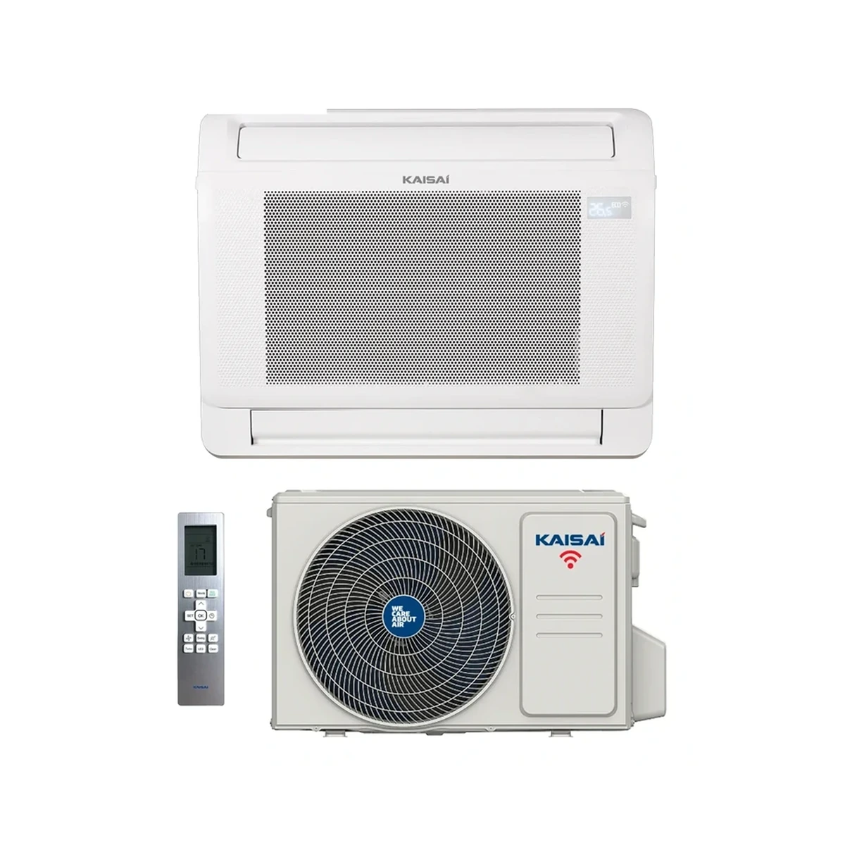 SET Klimatizácia parapetná KAISAI CONSOLE 5,3kW KFAU-17HRG32X/KOX330-18HFN32X