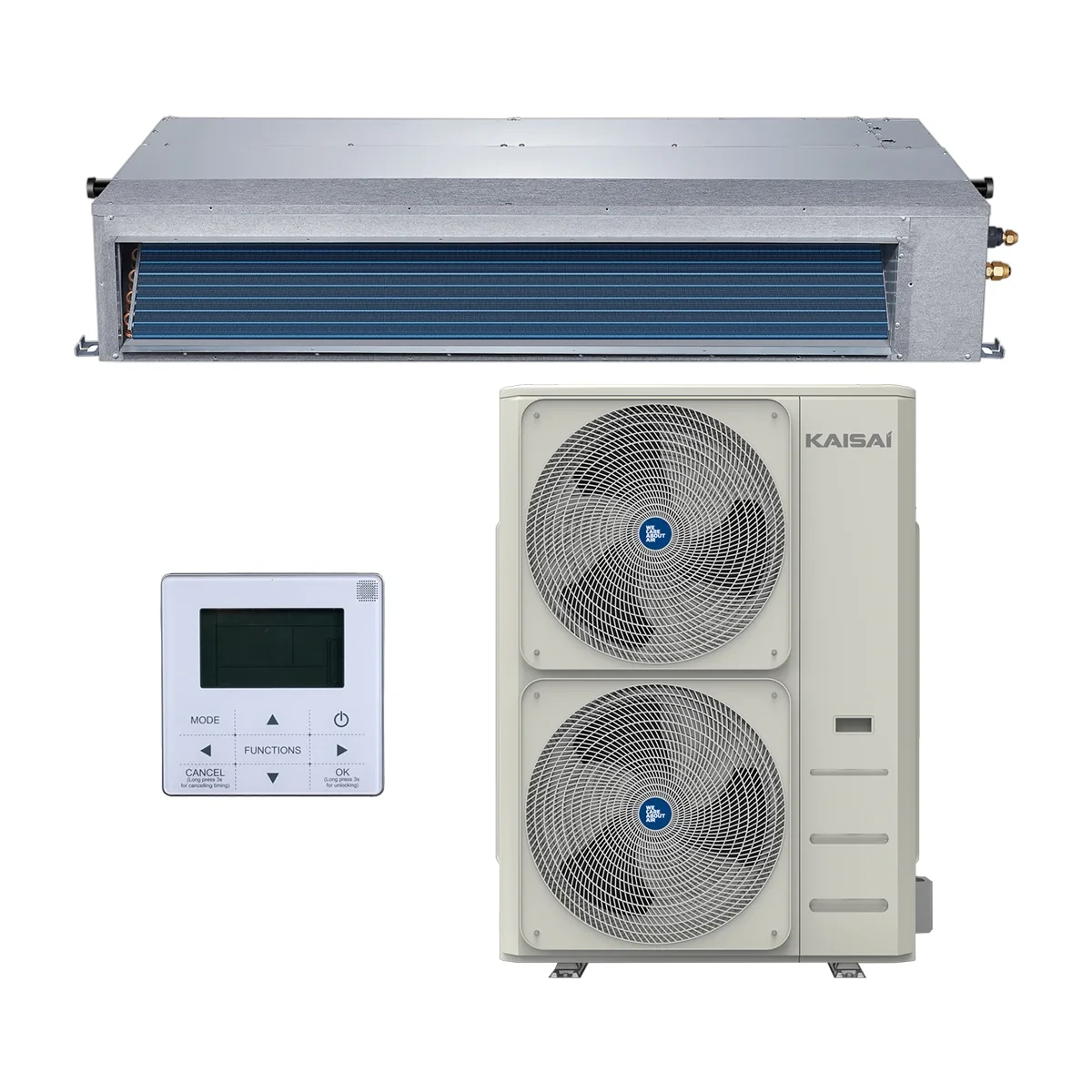 SET Klimatizácia kanálová KAISAI SLIM duct 15,2 kW – kompletný set 15,2 kW, energetická trieda A++ - foto 11