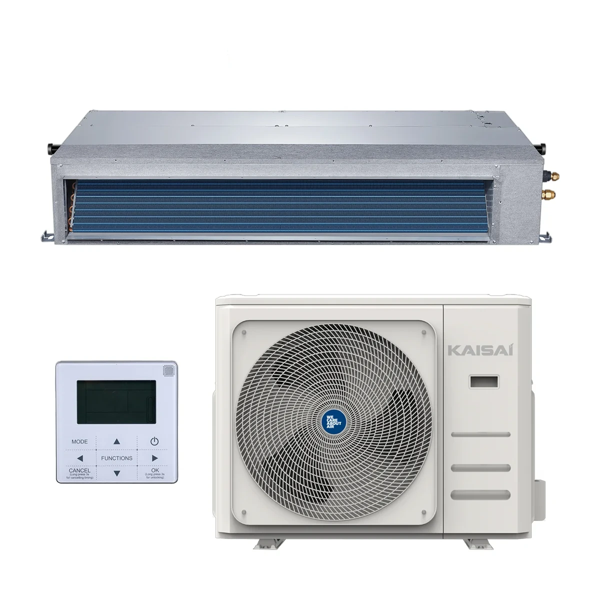 SET Klimatizácia kanálová KAISAI SLIM duct 15,2 kW – kompletný set 15,2 kW, energetická trieda A++ - foto 10