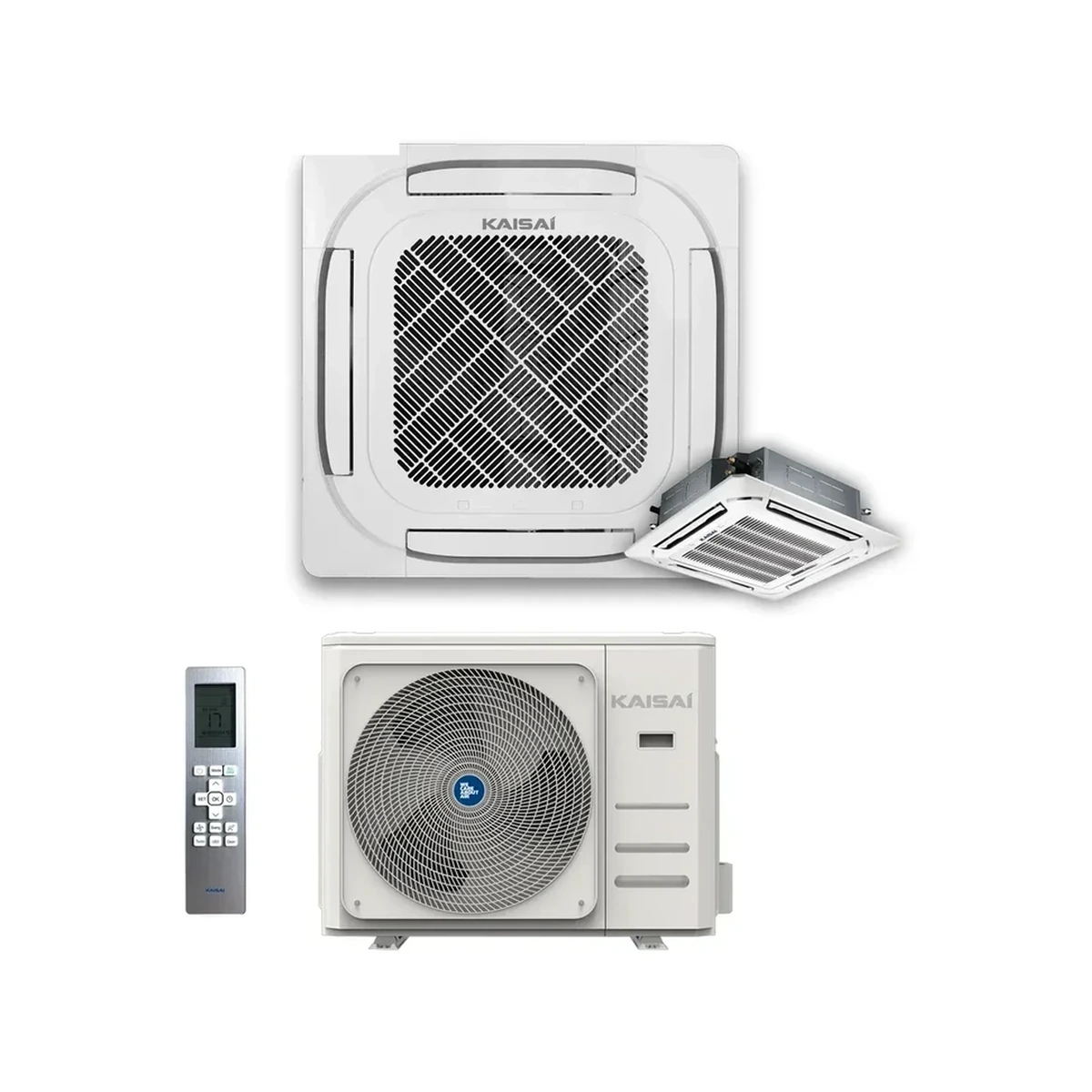 SET Klimatizácia kazetová SUPER SLIM KAISAI 10,6kW KCD-36HRG32X/KOD30U-36HFN32X a KCD-HR