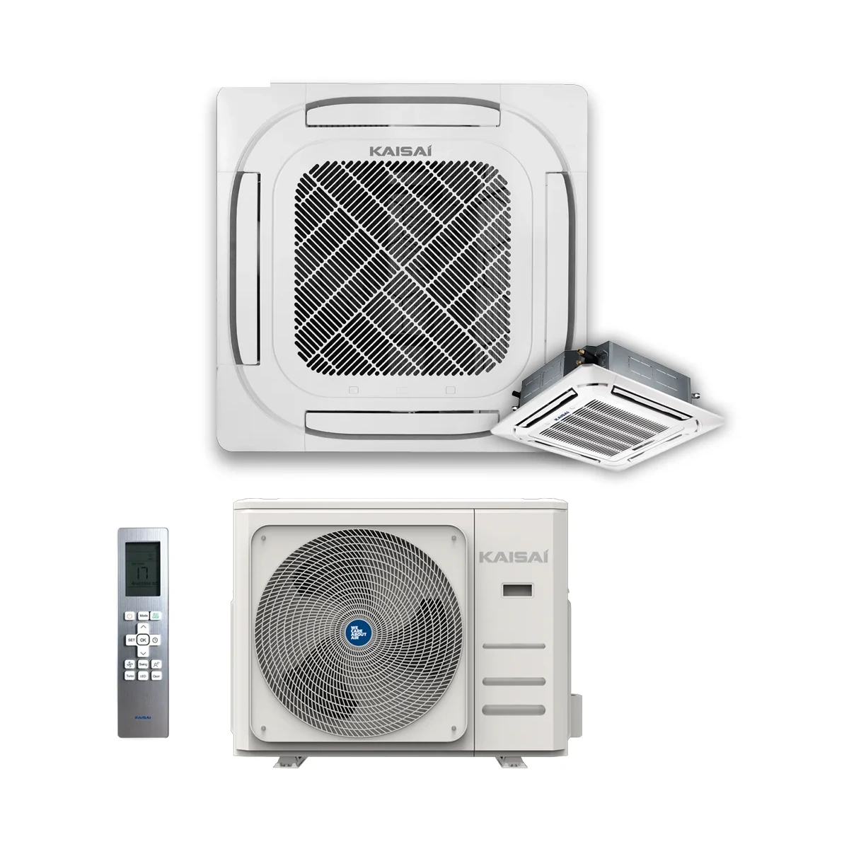 SET Klimatizácia kazetová SUPER SLIM KAISAI 15,2 kW KCD-55HRG32X/KOE30U-55HFN32X – kompletný set 15,2 kW, energetická trieda A++ - foto 5