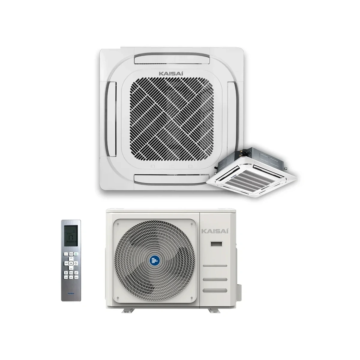 SET Klimatizácia kazetová SUPER SLIM KAISAI 7,0kW KCD-24HRG32X/KOX430-24HFN32X a KCD-HRG