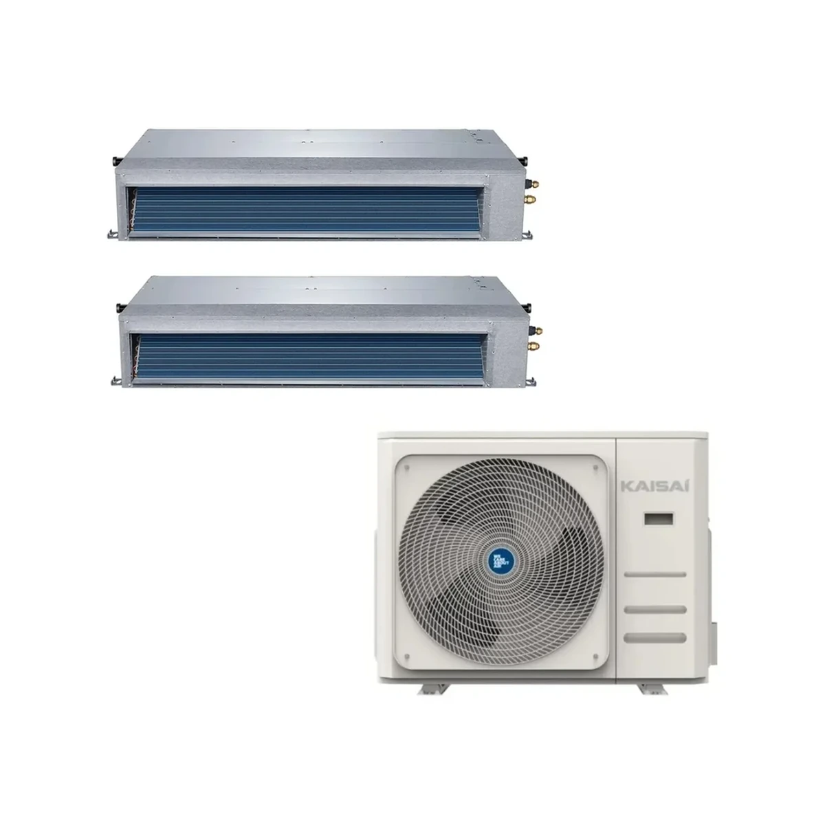 SET Klimatizácia kanálová KAISAI 2 × KTI-24HWG32X KOE30U-48HFN32X 14,1KW Twin