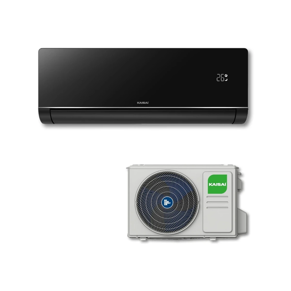 SET Klimatizácia nástenná KAISAI ART 3,6 kW KKOH-12RTA1/KKWF-12RTA1 Black
