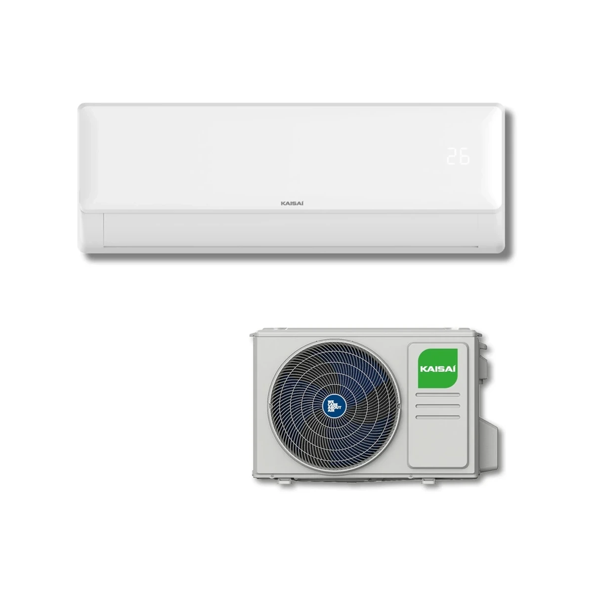 SET Klimatizácia nástenná KAISAI FLY+ 3,5 kW KKOX-12RRA1/KKWX-12RRA1 White