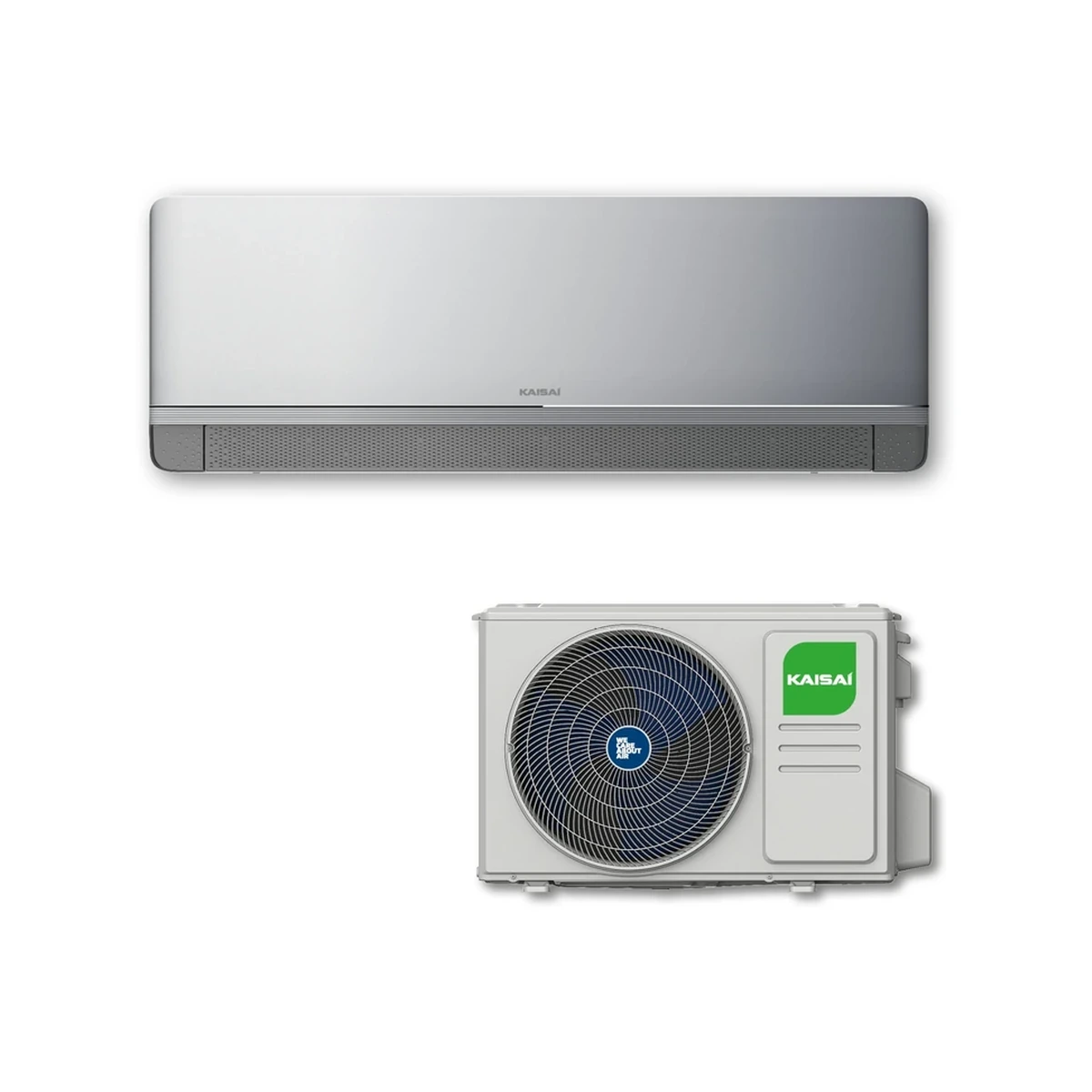 SET Klimatizácia nástenná KAISAI GEO+ 2,7 kW KKOG-09RAA1/KKWS-09RAA1 Grey Breezeless